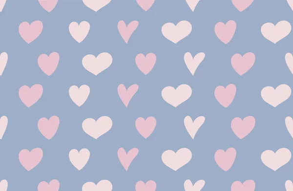 Концепция Оберточной Бумаги Милыми Сердцами День Святого Валентина День Матери — стоковый вектор
