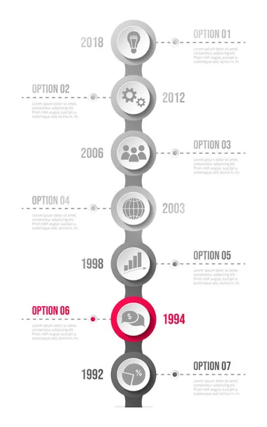 Infograph Γκρι Επαγγελματίες Σύμβολα Διάνυσμα — Διανυσματικό Αρχείο