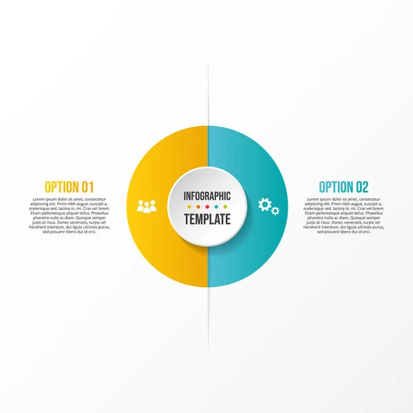 Modelo Infográfico Empresa Com Ícones Negócios Vetor — Vetor de Stock