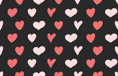 Tasarım bir doku şirin el ile kalpleri çizilmiş. Sevgililer günü, anneler günü ve kadınlar günü. Vektör