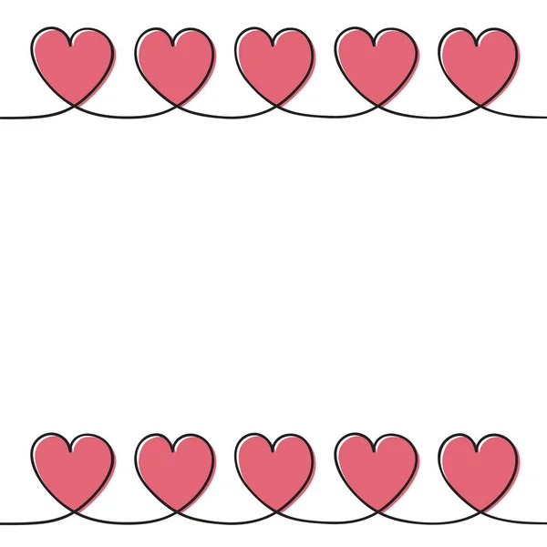 Концепция Поздравительной Открытки Сердечками Копирайтом Вектор — стоковый вектор