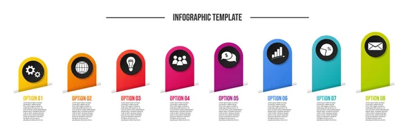 Business Infographic Icons Vector — Stock Vector