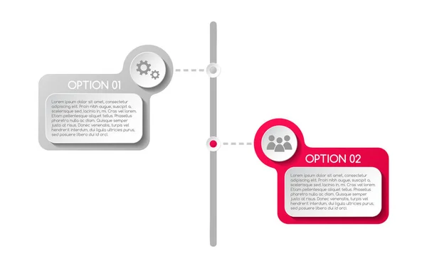 Infografía Negocios Con Iconos Concepto Plantilla Vector — Archivo Imágenes Vectoriales