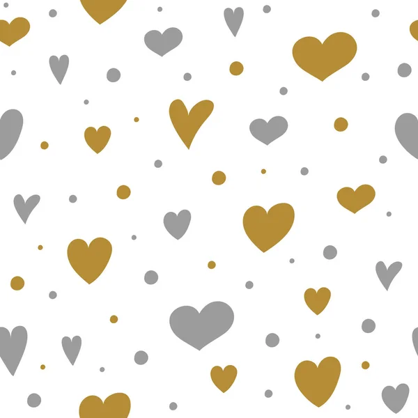 Textura Perfecta Con Bonitos Corazones Dibujados Mano Día San Valentín — Archivo Imágenes Vectoriales