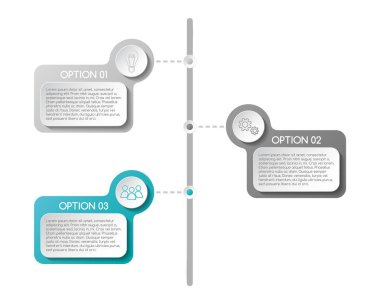 İş infograph şablon kavramı ile kutsal kiþilerin resmi. Vektör