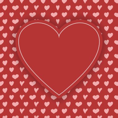 Tebrik kartı retro tarzı el ile kalpleri çizilmiş. Kadınlar günü kavramı. Vektör