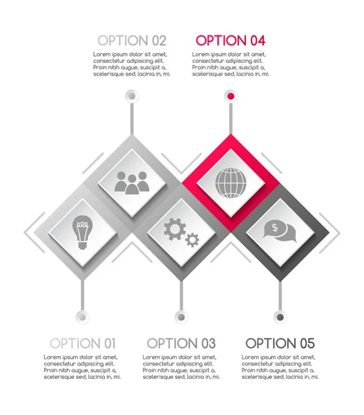 Infográfico Negócios Com Ícones Conceito Modelo Vetor —  Vetores de Stock