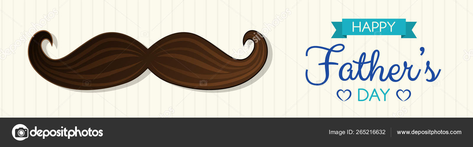 Tête Drôle Pour Fête Des Pères Avec Moustache Vector Image