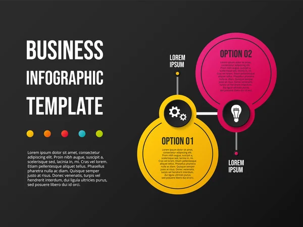 Conceito Infográfico Colorido Com Ícones Negócios Modelo Infográfico Vetor — Vetor de Stock