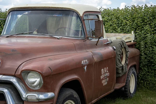 Leicestershire Reino Unido Junio 2018 Vintage Gmc Pickup Truck Rat — Foto de Stock