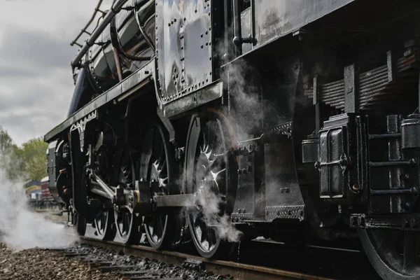 Rothley Great Central Steam Railway Reino Unido 2015 Rodas Motor — Fotografia de Stock