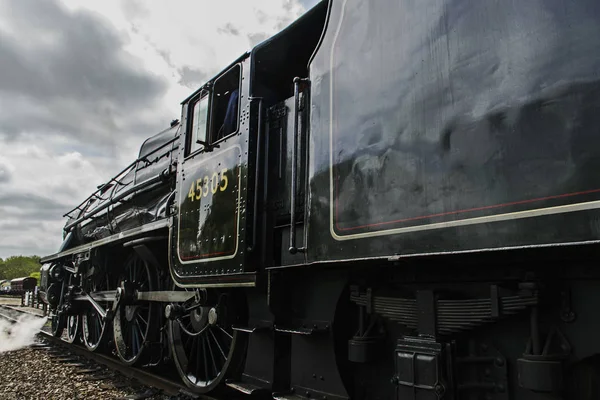 Rothley Great Central Steam Railway 2015 Паровой Двигатель Вид Сбоку — стоковое фото