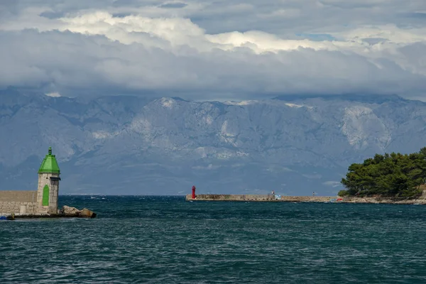 Κροατία Hvar Ιουνίου 2018 Θέα Όλη Την Jelsa Harbour — Φωτογραφία Αρχείου