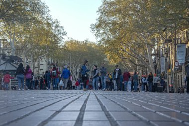 La Rambla üzerinde ana geçit