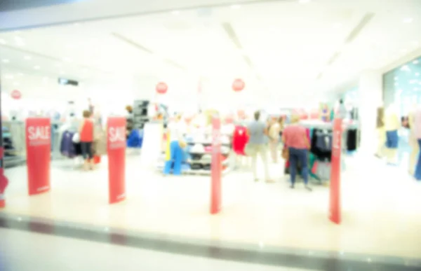 Blurred Picture Shopping People Clothing Store Fashion Shop Shopping Mall — Stock Photo, Image