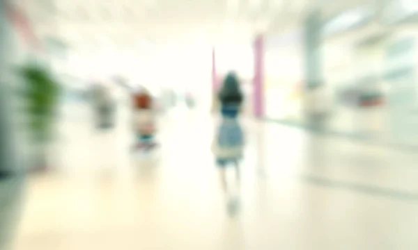 Blur People Background Shopping Mall Corridor — Stock Photo, Image