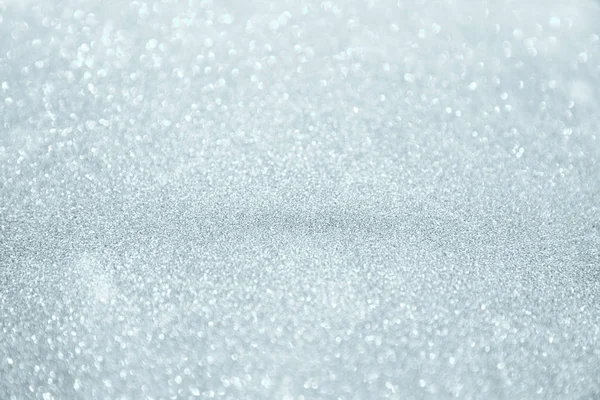 Zilver wit glinsterende lichten van Kerstmis. Wazig abstracte backg — Stockfoto