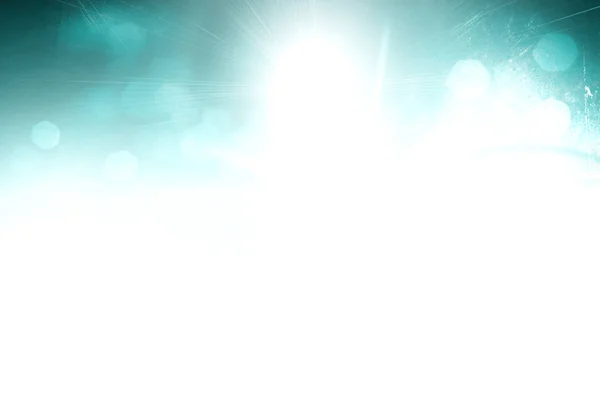 Licht blauwe bokeh achtergrond wazig hemel ontwerp — Stockfoto