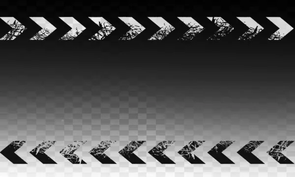 Schwarz-weiß abstraktes Pfeilschild rechts mit Filmkorn-Grunge — Stockfoto