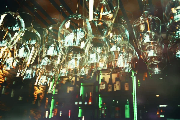 Blur Bar Fundo Bebida de vinho Pub Festa vida noturna — Fotografia de Stock
