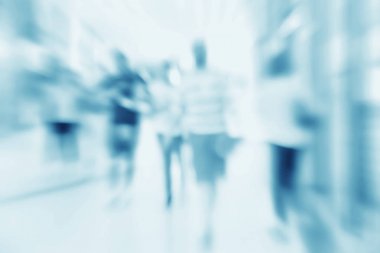 Soyut alışveriş merkezinde alışveriş arka plan bulanık depolamak