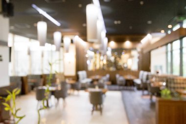 Vintage tarzında bokeh çok bulanık arka plan Restoran