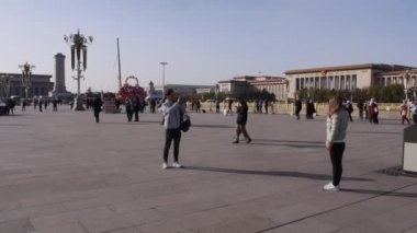 Çin. Beijing. Ekim 2018. Tiananmen Meydanı.