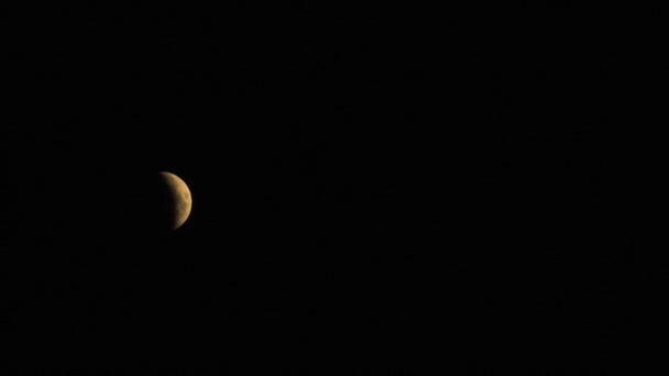 Eclipse Lunar Total Julio 2728 2018 — Vídeo de stock