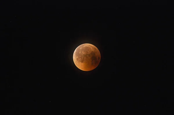 Eclipse Lunar Total Julho 2018 — Fotografia de Stock