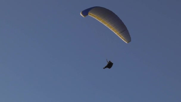 Parapente Volant Dans Courant Air — Video