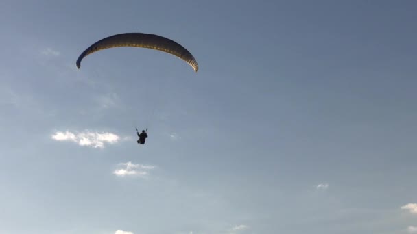 Parapente Volando Corriente Aire — Vídeos de Stock