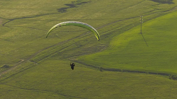 Paraglider Flying Ascending Streams — Stock Photo, Image