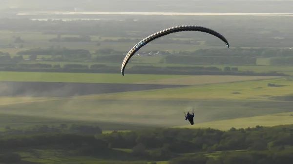 Paraglider Flying Ascending Streams — Stock Photo, Image