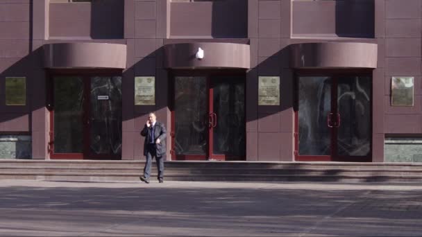 Khanty Mansiysk Ciudad Edificio Del Gobierno Generosidad — Vídeos de Stock