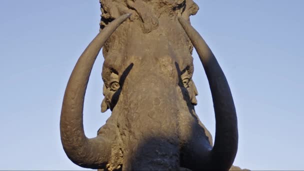Samarovsky Outlier Archeopark Una Mandria Mammut — Video Stock