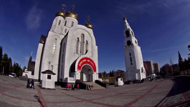 Chanty Mansijsk Kyrkan Uppståndelsen — Stockvideo