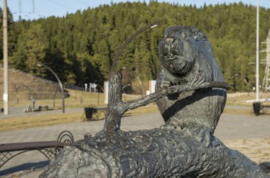 Samarovsky aykırı. Archeopark. Kunduz ailesi.