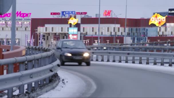 Stadt Frühen Morgen Verkehr — Stockvideo