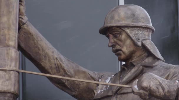 Surgut Monumento Los Trabajadores Petroleros — Vídeos de Stock