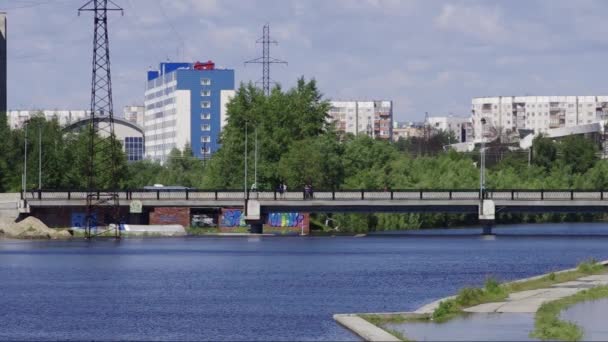 Surgut Vista Ciudad — Vídeo de stock