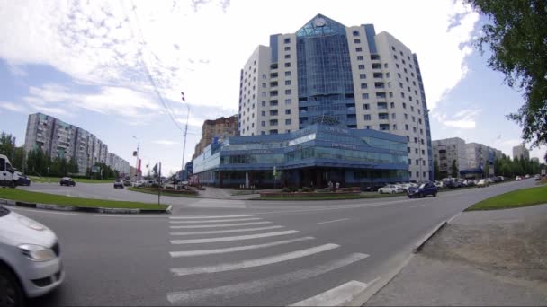 Surgut Město Střed Budovy — Stock video