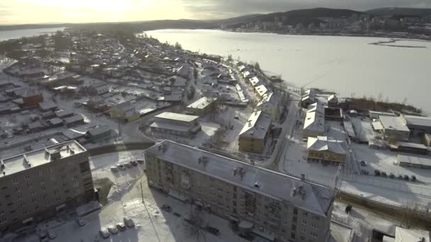 Verkh Neyvinskiy City Aerial View — Stock Video