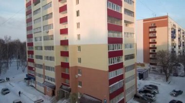 Rus versite bir yerleşim bölgesi. Havadan görünümü.