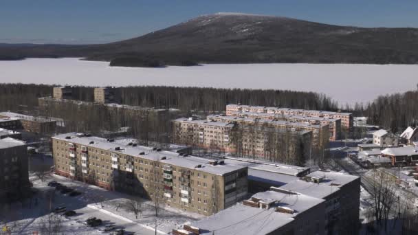 Okänt Sovjetisk Konstruktion Industristad Skott — Stockvideo