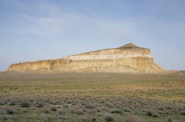 Mount Sherkala gün batımı ışık.