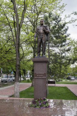 Novorossiysk şehri. Leonid İlyiç Brejnev Anıtı.