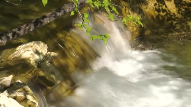 Montañas Caucásicas Río Montaña Zhane — Vídeos de Stock