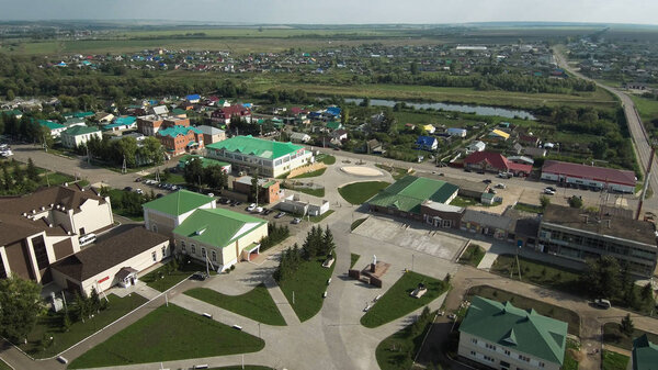 Татарстан. Деревня Черемшан. Вид с воздуха
.