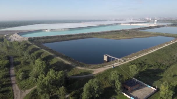 Башкирська Содова Компанія Очищення Стічних Вод Хімічного Заводу Частина — стокове відео