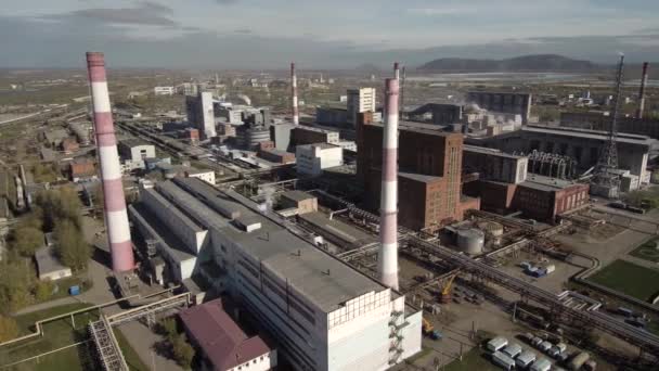 Bashkir Soda Company Anläggning För Framställning Läsk — Stockvideo